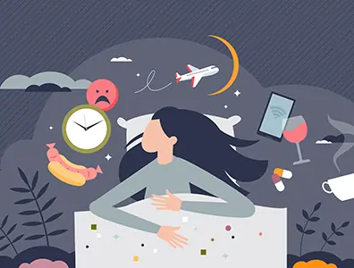 How to manage anxiety and worries that disrupt sleep?